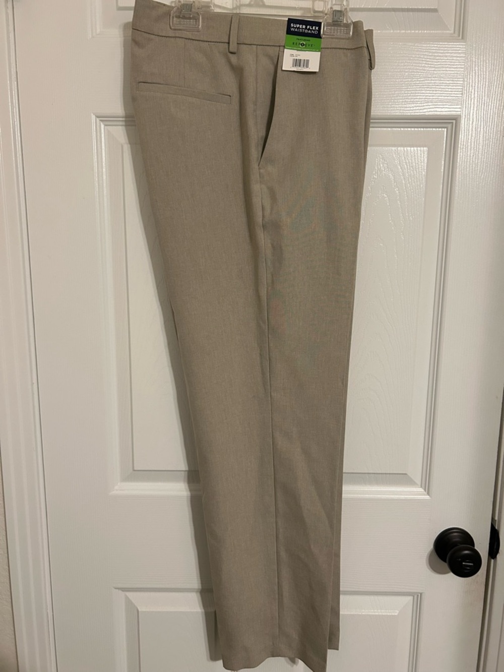 Kenneth Cole Reaction Men's Tan Super Flex Waistband‎ Dress Pants 36x30